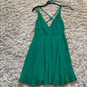 Emerald green summer dress